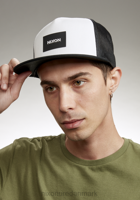 tilbehør Nixon team trucker hat hvid sort 06F4441