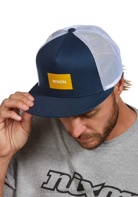 tilbehør Nixon team trucker hat midnatsblå/mørkegul 06F4437