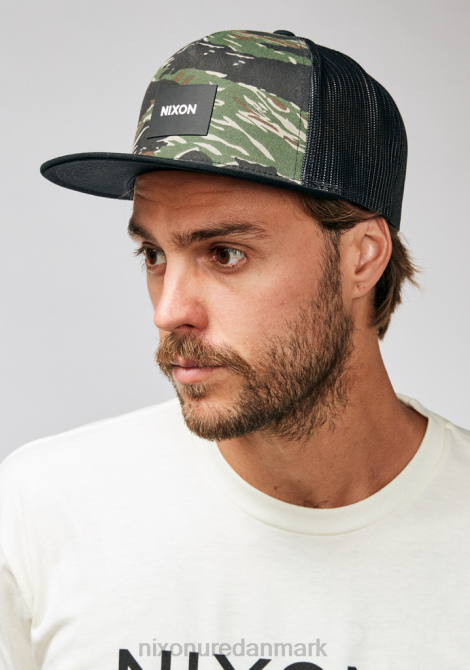 tilbehør Nixon team trucker hat tiger camo 06F4438