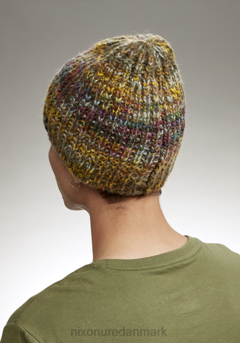 tilbehør Nixon Owens beanie grøn/multi 06F4363