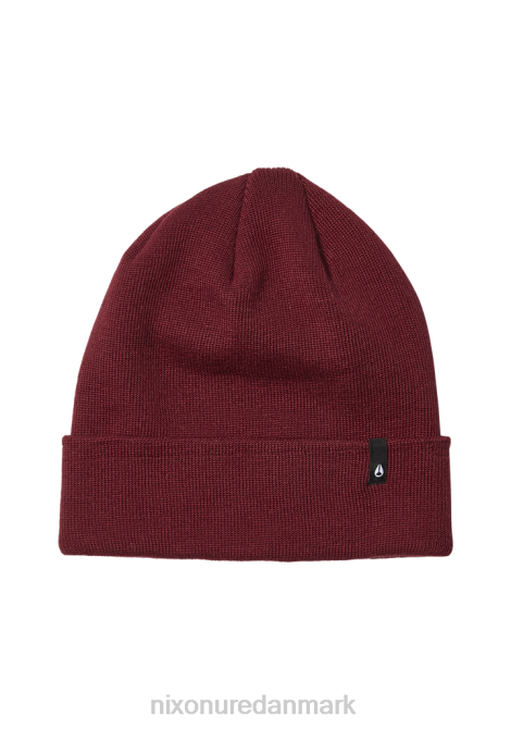 tilbehør Nixon distriktsbeanie mørkt kirsebær 06F4355