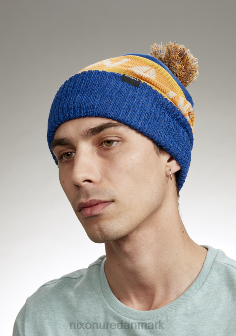 tilbehør Nixon teamster beanie blå/orange 06F4374