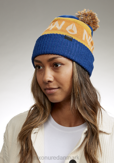 tilbehør Nixon teamster beanie blå/orange 06F4374