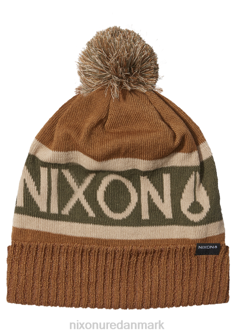tilbehør Nixon teamster beanie træ/oliven 06F4375