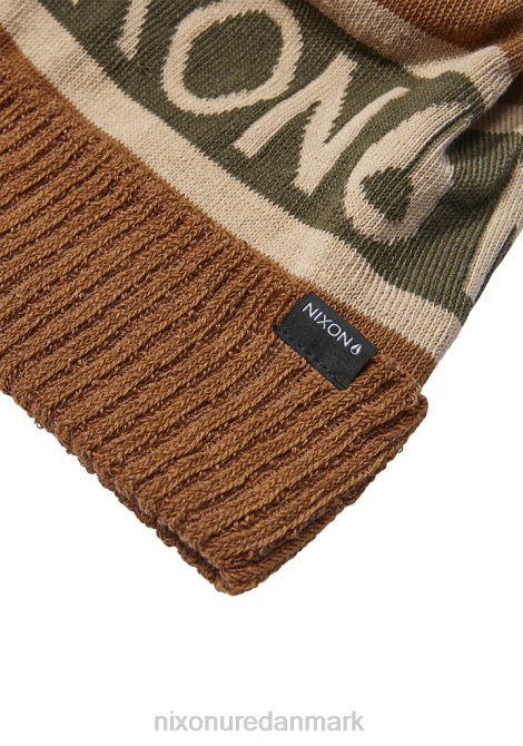 tilbehør Nixon teamster beanie træ/oliven 06F4375