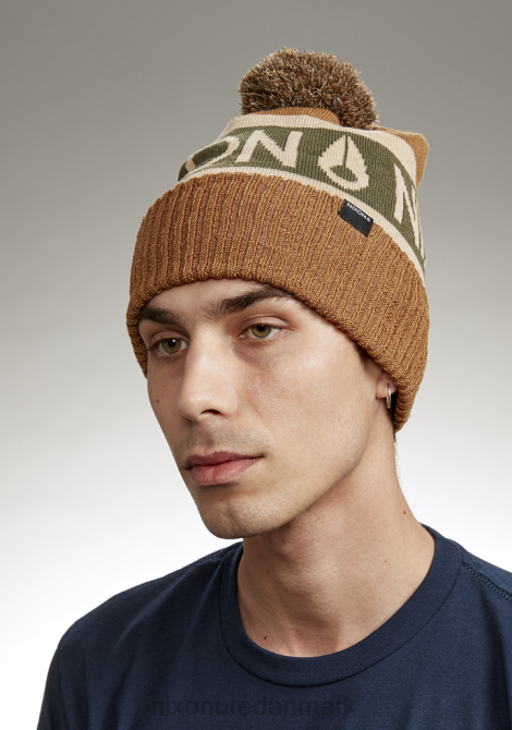 tilbehør Nixon teamster beanie træ/oliven 06F4375