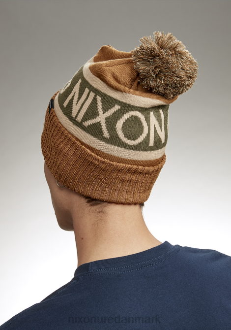 tilbehør Nixon teamster beanie træ/oliven 06F4375