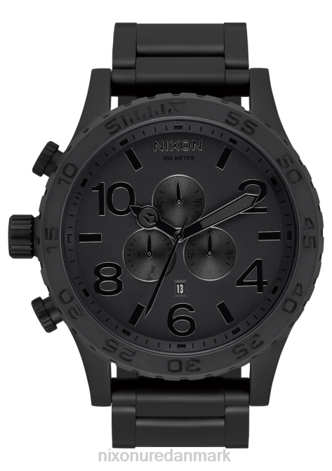 holde øje Nixon 51-30 krono alt mat sort/sort 06F419