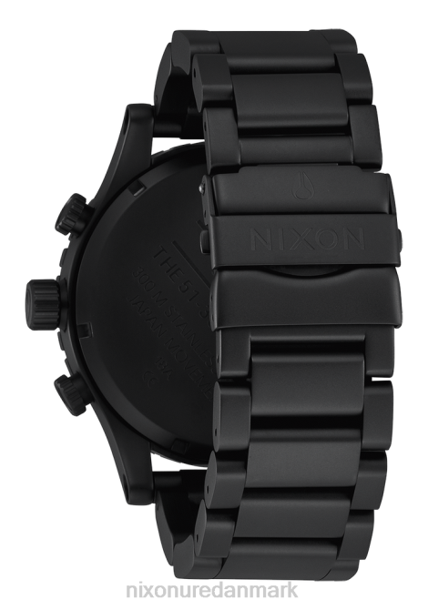 holde øje Nixon 51-30 krono alt mat sort/sort 06F419
