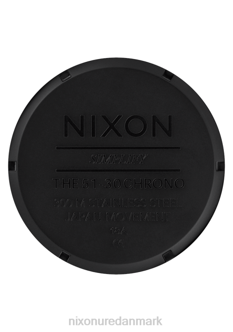 holde øje Nixon 51-30 krono alt mat sort/sort 06F419