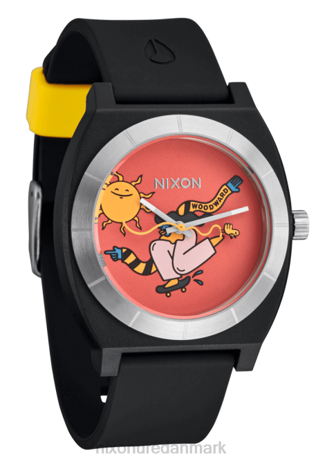 holde øje Nixon hannah eddy time teller opp sort/gul 06F483