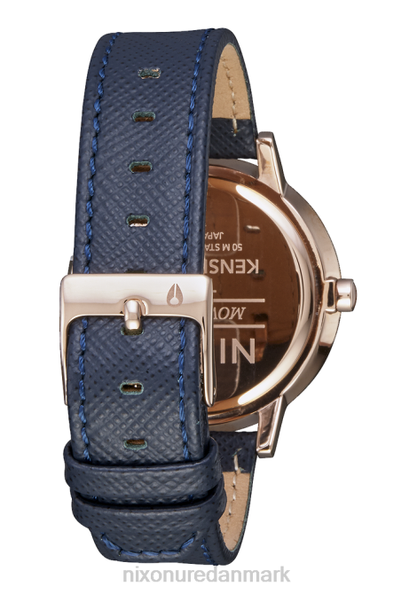 holde øje Nixon kensington læder marineblå/roset guld 06F4236