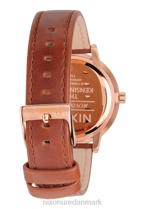 holde øje Nixon kensington læder rosa guld/hvid 06F4234