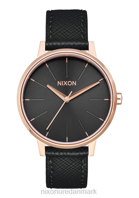 holde øje Nixon kensington læder rosa guld/sort 06F4235