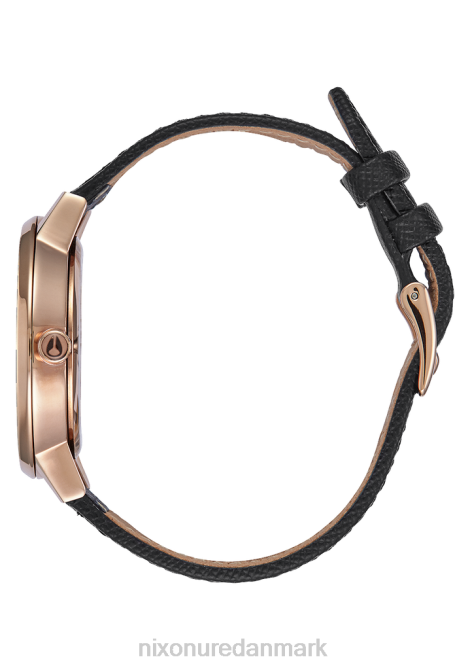 holde øje Nixon kensington læder rosa guld/sort 06F4235