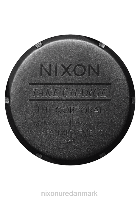 holde øje Nixon korporal rustfrit stål helt sort 06F463