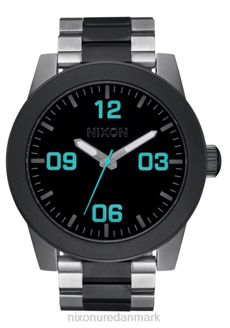 holde øje Nixon korporal rustfrit stål sølv/gunmetal 06F473