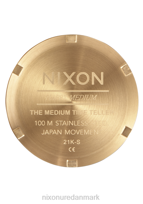 holde øje Nixon middeltidsfortæller lys guld/vintage hvid 06F4228