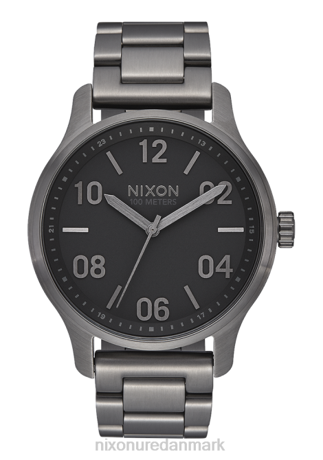 holde øje Nixon patrulje gunmetal/sort 06F4126