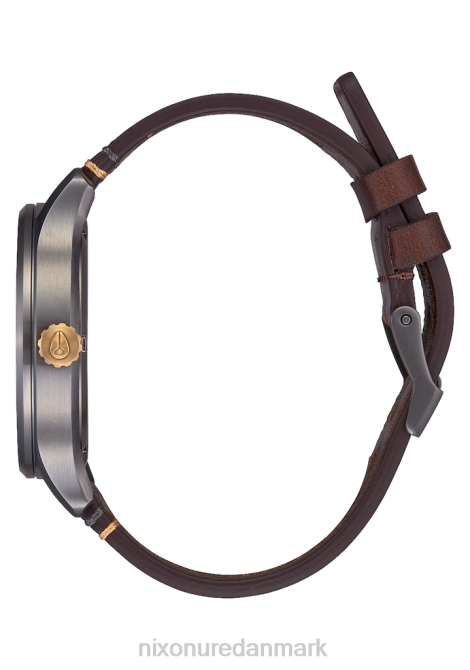 holde øje Nixon patruljelæder gunmetal/guld 06F4104