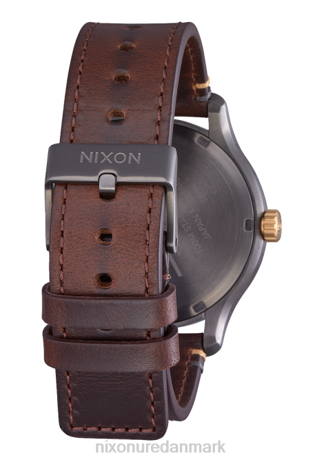 holde øje Nixon patruljelæder gunmetal/guld 06F4104