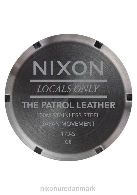 holde øje Nixon patruljelæder gunmetal/guld 06F4104