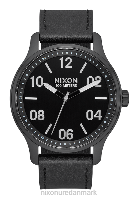 holde øje Nixon patruljelæder sort/sølv 06F4106
