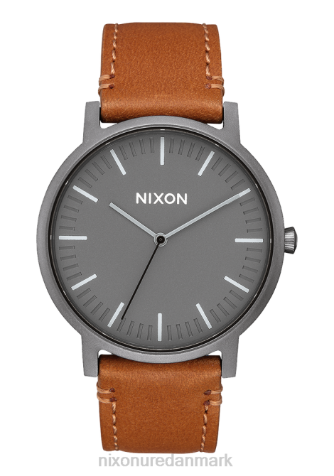 holde øje Nixon porter læder gunmetal/kul/taupe 06F462