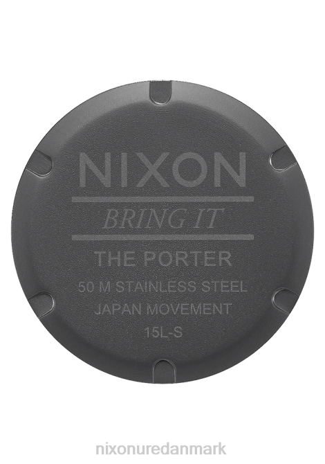 holde øje Nixon porter læder gunmetal/kul/taupe 06F462