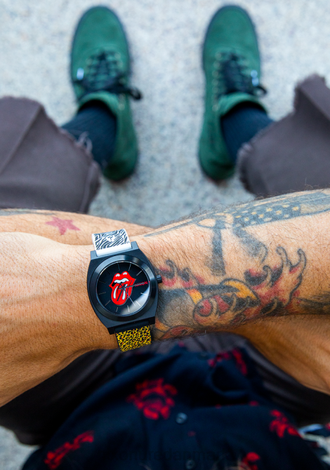 holde øje Nixon rolling stones time teller opp multi/sort 06F4131