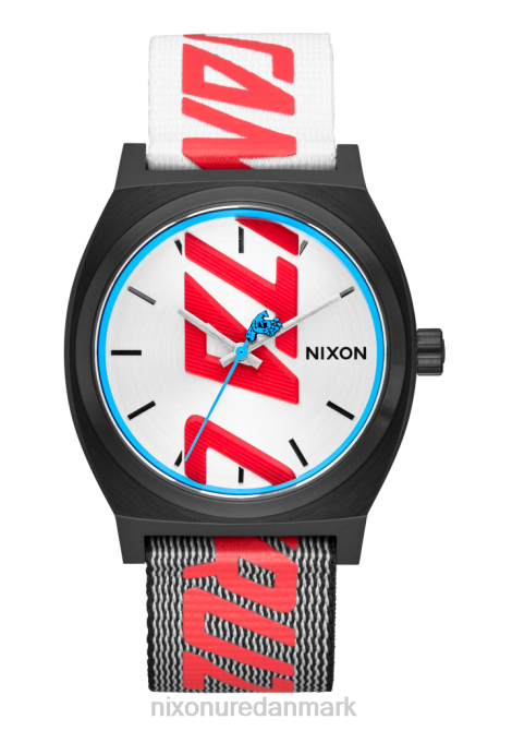 holde øje Nixon santa cruz tidstæller sort/sølv 06F4111