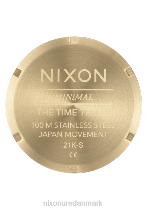 holde øje Nixon tidstæller lys guld/vintage hvid 06F444