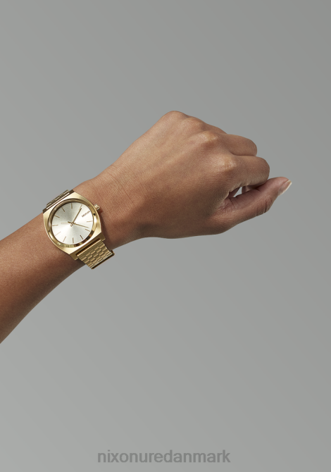 holde øje Nixon tidstæller lys guld/vintage hvid 06F444
