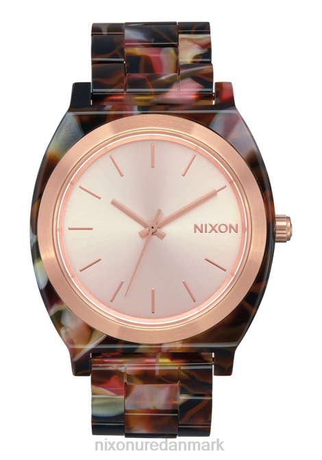 holde øje Nixon tidstælleracetat rosa guld/pink skildpadde 06F4248