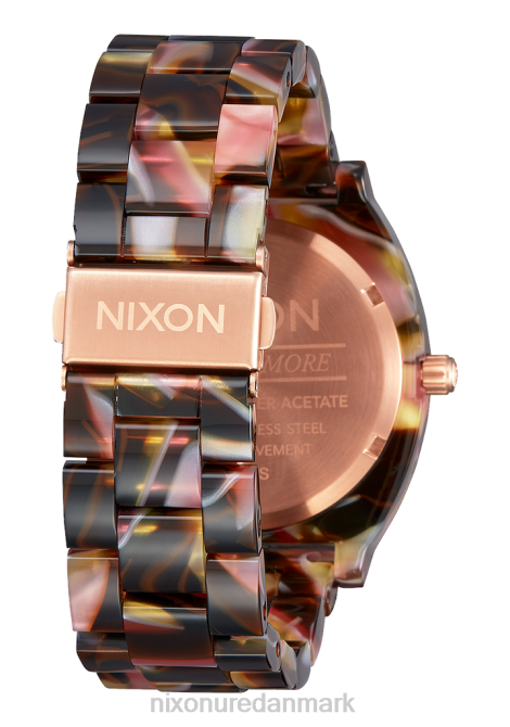 holde øje Nixon tidstælleracetat rosa guld/pink skildpadde 06F4248