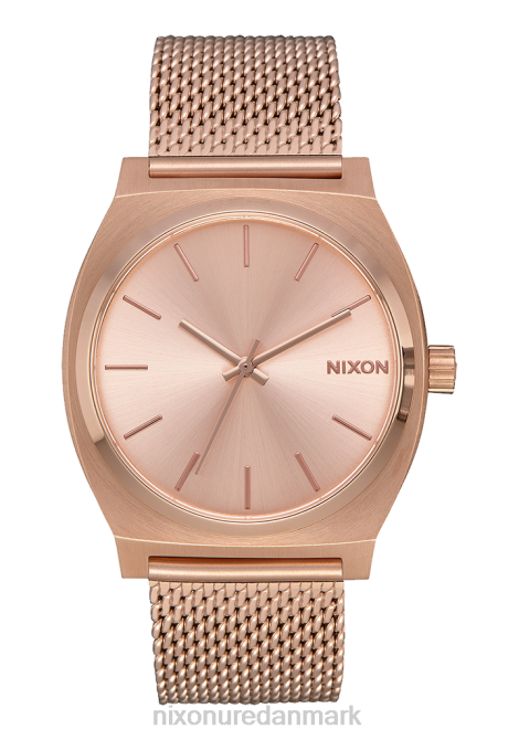 holde øje Nixon tidtæller milanese alt i rosa guld 06F4266