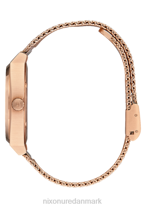 holde øje Nixon tidtæller milanese alt i rosa guld 06F4266