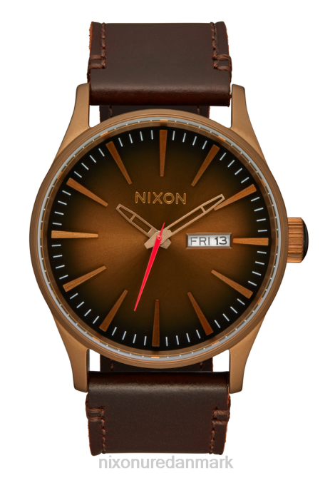 holde øje Nixon vagtlæder bronze/sort 06F459