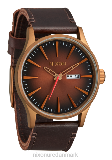 holde øje Nixon vagtlæder bronze/sort 06F459