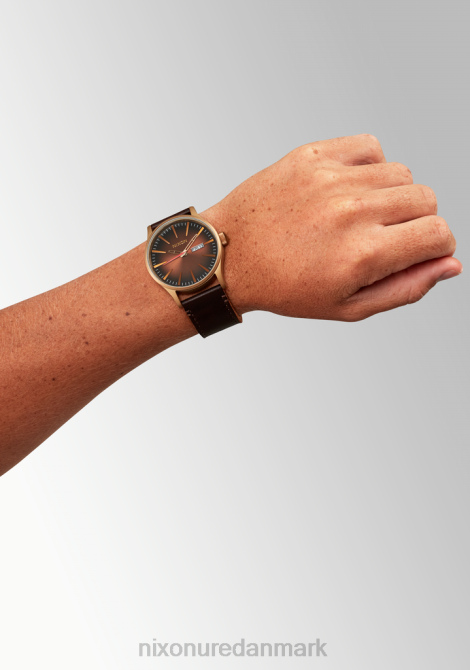 holde øje Nixon vagtlæder bronze/sort 06F459