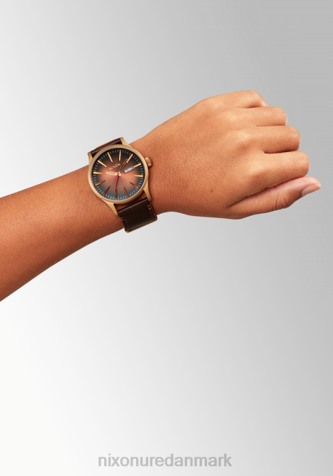holde øje Nixon vagtlæder bronze/sort 06F459