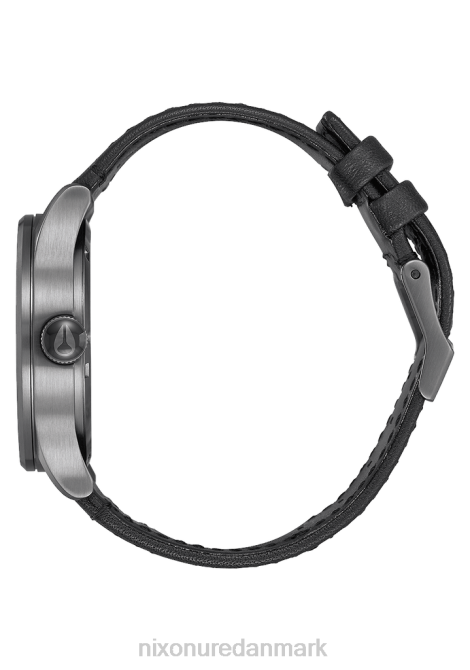 holde øje Nixon vagtlæder gunmetal/sort 06F454