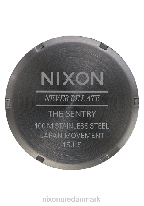 holde øje Nixon vagtlæder gunmetal/sort 06F454