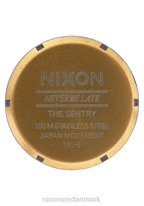 holde øje Nixon vagtlæder messing/sort/brun 06F449