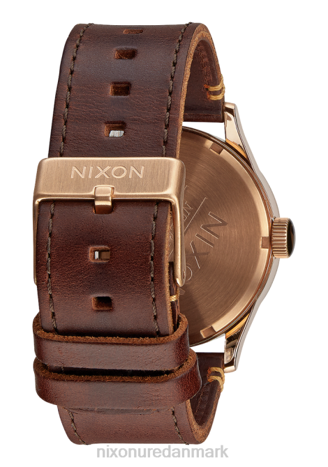 holde øje Nixon vagtlæder rosa guld/gunmetal/brun 06F451