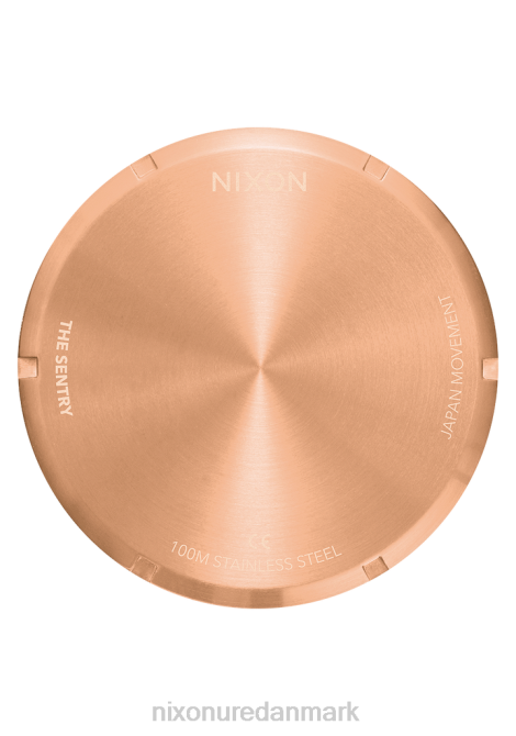 holde øje Nixon vagtlæder rosa guld/gunmetal/brun 06F451