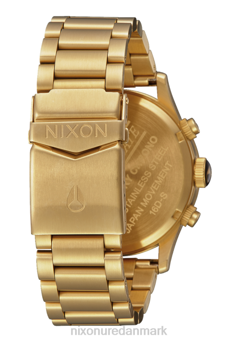 holde øje Nixon vagtpost chrono alt guld/sort 06F475