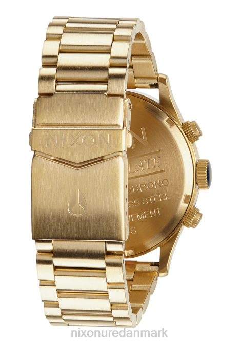 holde øje Nixon vagtpost chrono guld/blå solstråle 06F476