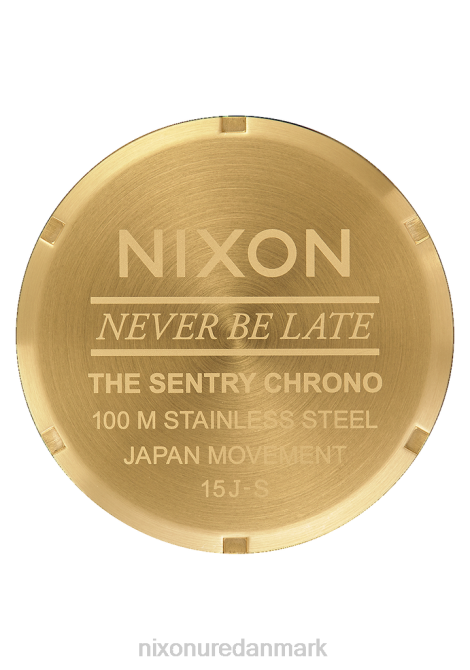 holde øje Nixon vagtpost chrono guld/blå solstråle 06F476