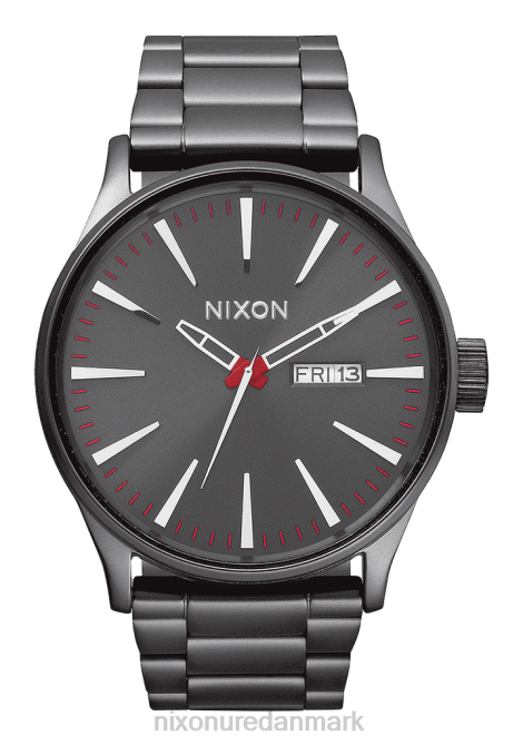 holde øje Nixon vagtpost i rustfrit stål gunmetal 06F417
